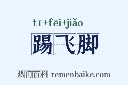 踢飞脚是什么意思的图片
